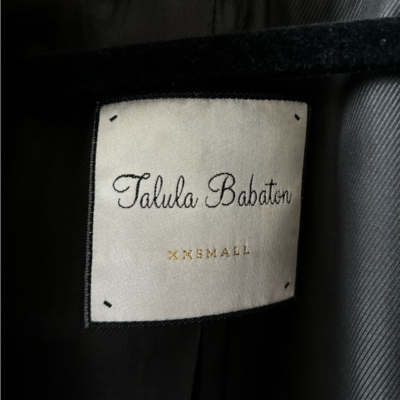 TALULA BABATON | black Wool-Cashmere Coat | size xxs - Picture 4 of 6